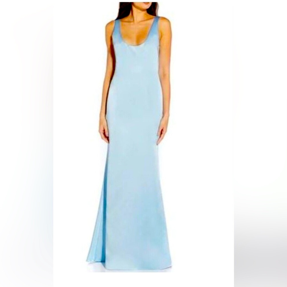 Aidan Mattox baby blue bridesmaid dress size 4. Only worn once.